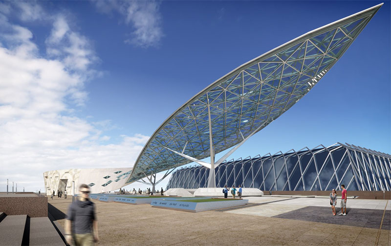 Pantalla LED de malla B1515 de 600 m2 en Kazajistán